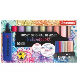 Set de 10 Surligneurs Boss Original Nature COLORS Wildflower  - Stabilo