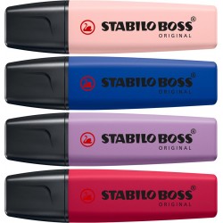 Set de 4 Surligneurs Boss Original Nature COLORS Wildflower - Stabilo