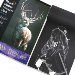 Sketch Book Noir - 150g/m² - A4 - 29.7 x 21 cm - 25 F - Kalino