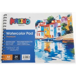Album Spirale 24 Feuilles A4 Aquarelles Premium 180 gr 29.7 x 21 cm - Kalino