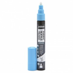 Marqueur Opaque Pointe Ronde 4mm - 7A Marker Setacolor - Bleu Pastel - Pébéo