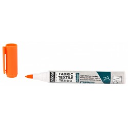 Marqueur Tissu Clair Pointe Pinceau 1mm - 7A Marker Setacolor - Orange - Pébéo