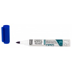 Marqueur Tissu Clair Pointe Pinceau 1mm - 7A Marker Setacolor - Bleu - Pébéo
