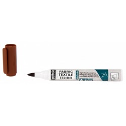 Marqueur Tissu Clair Pointe Pinceau 1mm - 7A Marker Setacolor - Marron - Pébéo