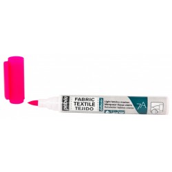 Marqueur Tissu Clair Pointe Pinceau 1mm - 7A Marker Setacolor - Rose Fluo - Pébéo