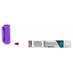 Marqueur Tissu Clair Pointe Pinceau 1mm - 7A Marker Setacolor - Violet Fluo - Pébéo