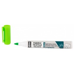 Marqueur Tissu Clair Pointe Pinceau 1mm - 7A Marker Setacolor - Vert Fluo - Pébéo