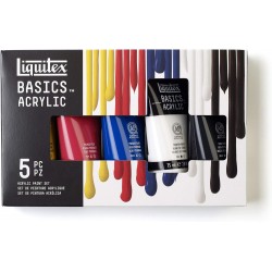 Set Acrylique Basics 5 x 75ml - Liquitex