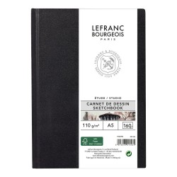 Bloc Papier Dessin Sketchbook 160 pages A5 - 14,8x21 cm - 110g/m² - Lefranc & Bourgeois
