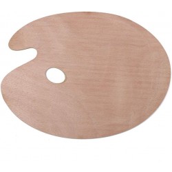 Palette Ovale en Bois 30x20 - Da Vinci