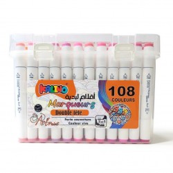 Box de 108 Marqueurs Alcool double pointe Art Markers - Kalino