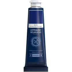 Huile Fine Lefranc Bourgeois - 40ml - Bleu phtalocyanine