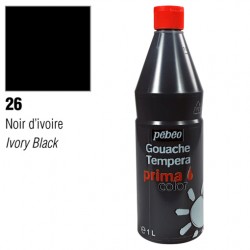 Gouache Primacolor 1L : Noir d'ivoire