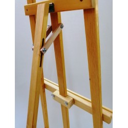 Chevalet de cours en bois rouge naturel huilé