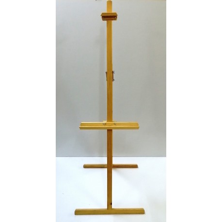 Chevalet de cours avec attache en bois rouge naturel huilé (T)
