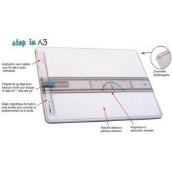 Planche à dessin Hebel/Maul "Step In" A3