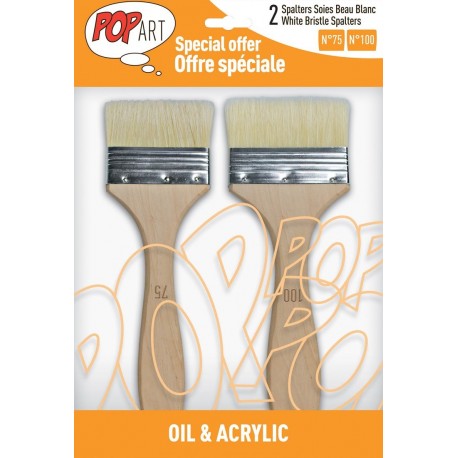 Pochette de 2 Spalters Manche Longue Soies Beau Blanc - Pébéo