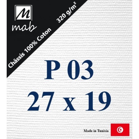 Châssis Entoilé Format Paysage P03 : 27x19
