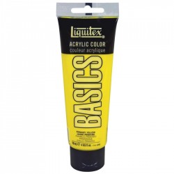 Acrylique Liquitex Basics - 118ml : jaune primaire