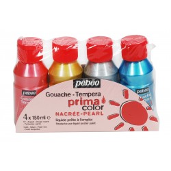 Primacolor Nacrée Pack de 4 Flacons de 150 ml - Pébéo