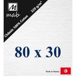 Châssis Entoilé Format 80 x 30