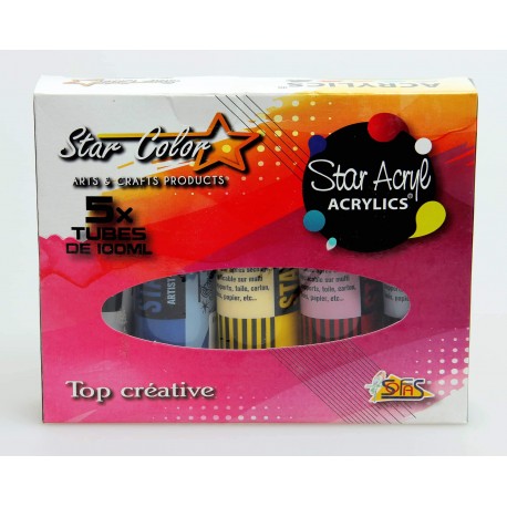 Coffret acrylique 5 x 100 ML - Star Color
