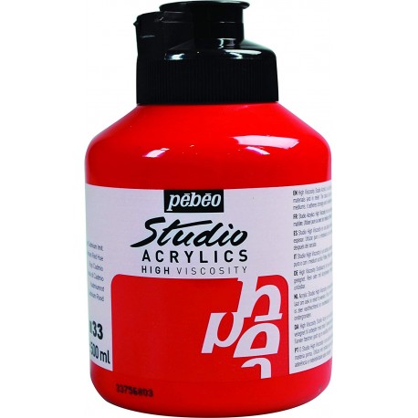 Studio Acrylics Pébéo - 100ml - Rouge Cadmium Imitation