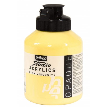 Studio Acrylics Pébéo - 500ml - Jaune de Naples Imitation