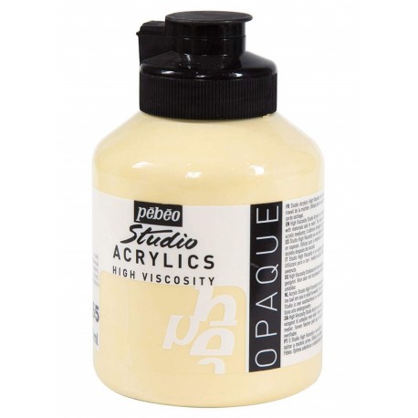 Studio Acrylique Pébéo - 500ml - blanc d'ivoire