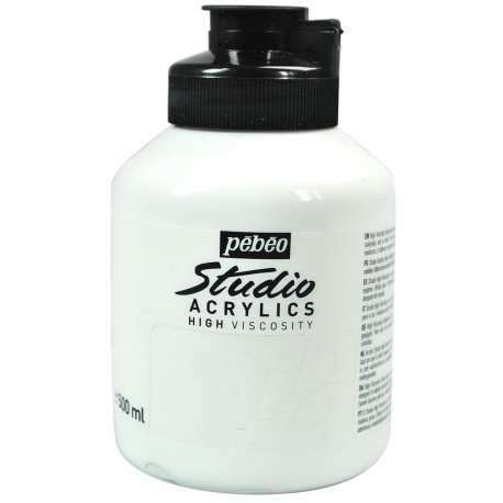 Studio Acrylique Pébéo - 500ml - blanc titane