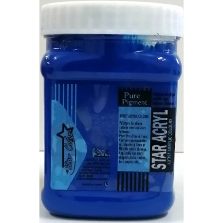 Acrylique Scolaire Star Color - 500 ml - Bleu Cyan