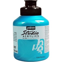 Studio Acrylics - 500ml - Bleu Vert Iridescent