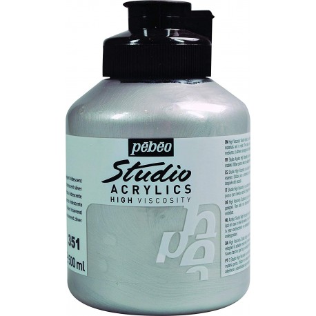 Studio Acrylics - 500ml - Argent Iridescent