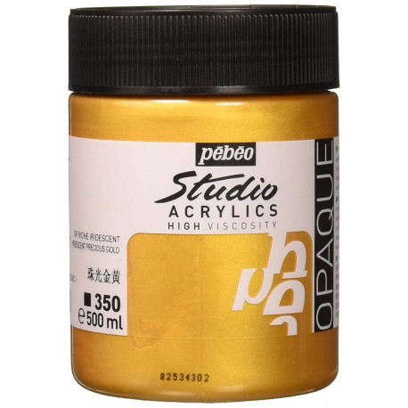 Studio Acrylics - 500ml - Or Riche Iridescent