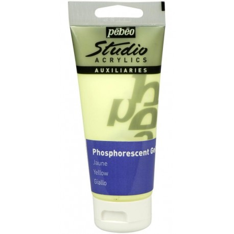 Gel phosphorescent Pébéo Studio - Jaune 100 ml
