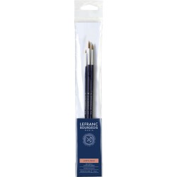 Set de  3 pinceaux - Ronds n°2-6-10 - Manche long- LEFRANC BOURGEOIS
