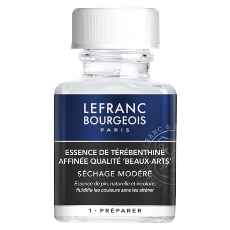 Essence de térébenthine affinée qualité beaux-arts 75 ml - Lefranc & Bourgeois