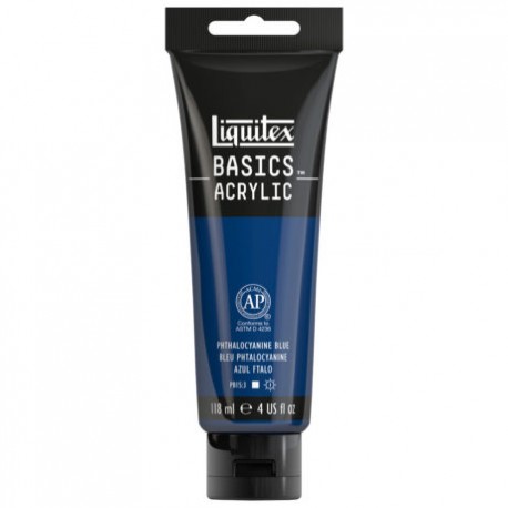 Acrylique Liquitex Basics - 118ml : bleu de phtalocyanine