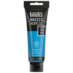 Acrylique Liquitex Basics - 118ml : Fluorescent Blue