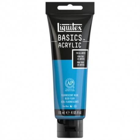 Acrylique Liquitex Basics - 118ml : Fluorescent Blue