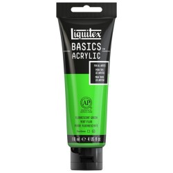 Acrylique Liquitex Basics - 118ml : vert fluorescent