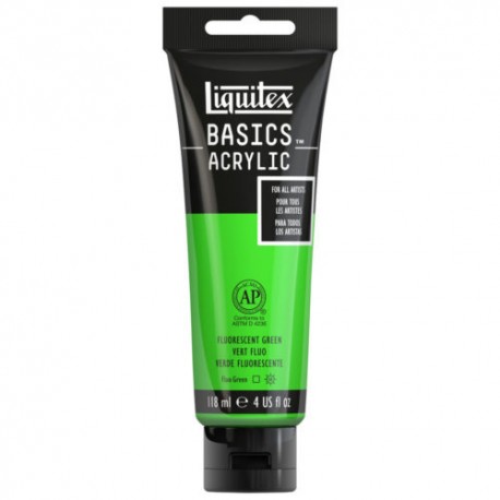 Acrylique Liquitex Basics - 118ml : vert fluorescent