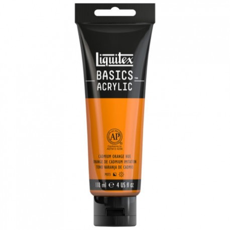 Acrylique Liquitex Basics - 118ml : Cadmium Orange Hue