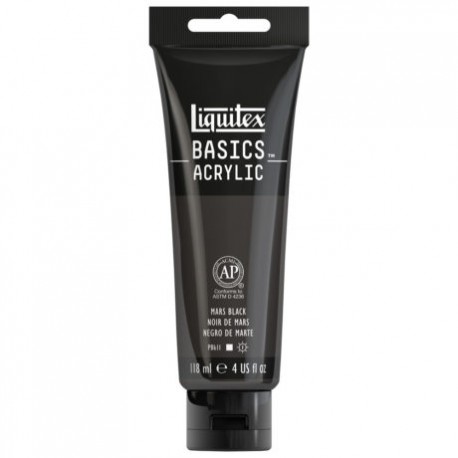 Acrylique Liquitex Basics - 118ml : Mars Black