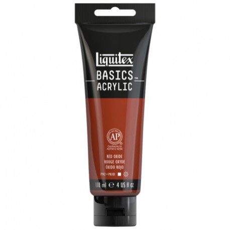 Acrylique Liquitex Basics - 118ml : oxyde rouge