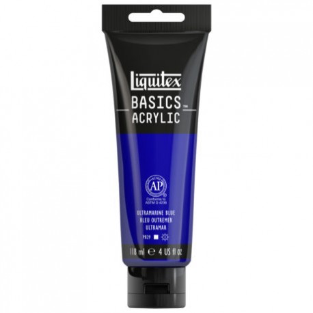 Acrylique Liquitex Basics - 118ml : bleu outremer