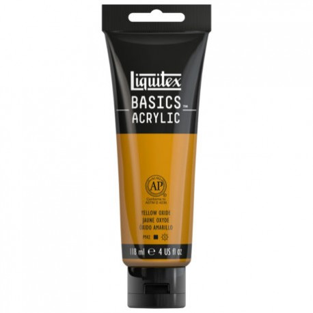 Acrylique Liquitex Basics - 118ml : oxyde jaune