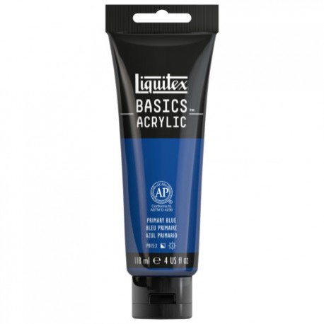 Acrylique Liquitex Basics - 118ml : bleu primaire