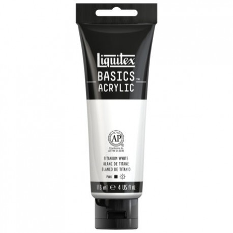 Acrylique Liquitex Basics - 118ml : titane blanc