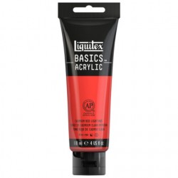 Acrylique Liquitex Basics - 118ml : Teinte claire rouge cadmium